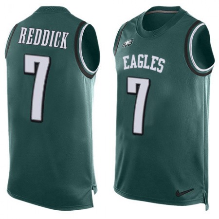 Nike Eagles #7 Haason Reddick Green Team Color Men's Stitched NFL Limited Tank Top Jersey