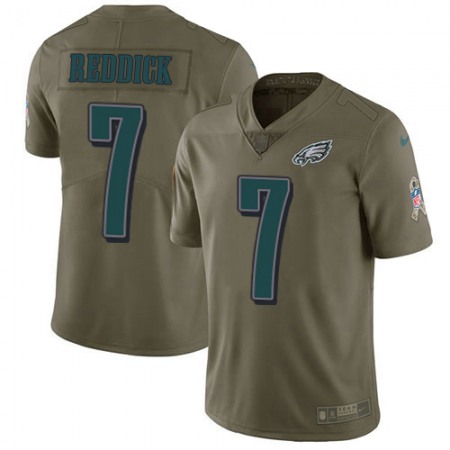 Nike Eagles #7 Haason Reddick Olive Men's Stitched NFL Limited 2017 Salute To Service Jersey