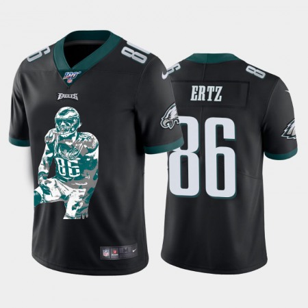 Philadelphia Eagles #86 Zach Ertz Nike Team Hero 2 Vapor Limited NFL 100 Jersey Black