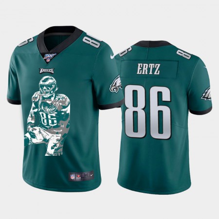 Philadelphia Eagles #86 Zach Ertz Nike Team Hero 2 Vapor Limited NFL 100 Jersey Green