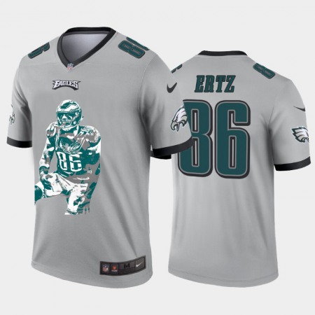 Philadelphia Eagles #86 Zach Ertz Nike Team Hero 2 Vapor Limited NFL Jersey Grey