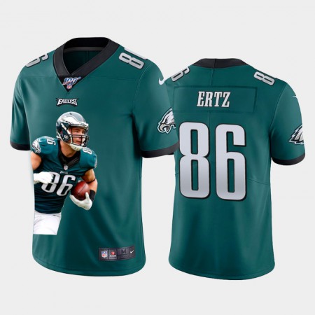 Philadelphia Eagles #86 Zach Ertz Nike Team Hero Vapor Limited NFL 100 Jersey Green