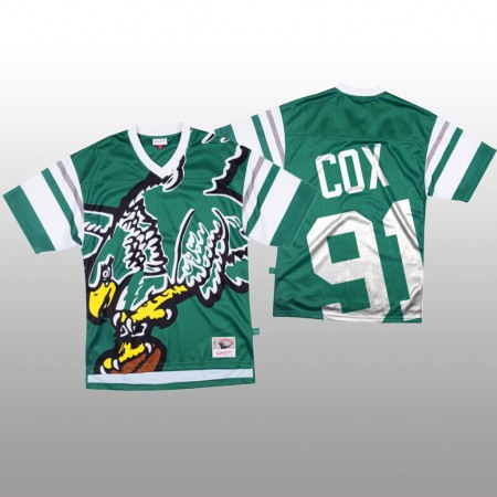 NFL Philadelphia Eagles #91 Fletcher Cox Green Men's Mitchell & Nell Big Face Fashion Limited NFL Jersey