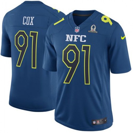 Nike Eagles #91 Fletcher Cox Navy Men's Stitched NFL Game NFC 2017 Pro Bowl Jersey