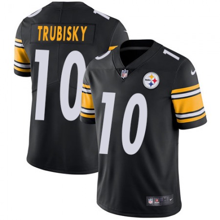 Nike Steelers #10 Mitchell Trubisky Black Team Color Men's Stitched NFL Vapor Untouchable Limited Jersey