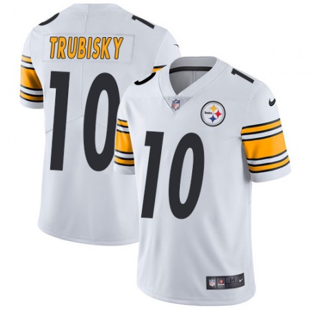 Nike Steelers #10 Mitchell Trubisky White Men's Stitched NFL Vapor Untouchable Limited Jersey