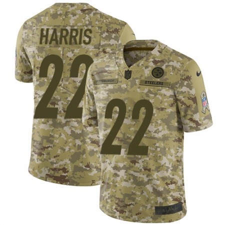 Nike Steelers #22 Najee Harris Camo Men's Stitched NFL Limited 2018 Salute To Service Jersey