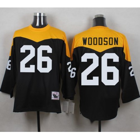 Mitchell And Ness 1967 Steelers #26 Rod Woodson Black/Yelllow Throwback Men's Stitched NFL Jersey