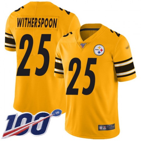 Nike Steelers #25 Ahkello Witherspoon Gold Men's Stitched NFL Limited Inverted Legend 100th Season Jersey