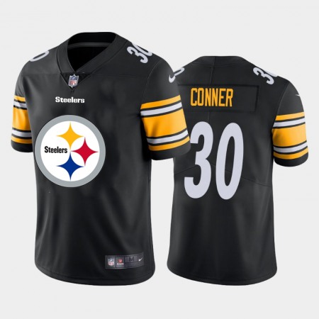 Pittsburgh Steelers #30 James Conner Black Men's Nike Big Team Logo Vapor Limited NFL Jersey