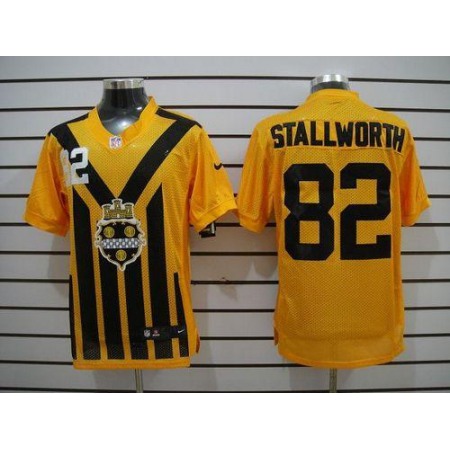 Nike Steelers #82 John Stallworth Gold 1933s Throwback Men's Stitched NFL Elite Jersey