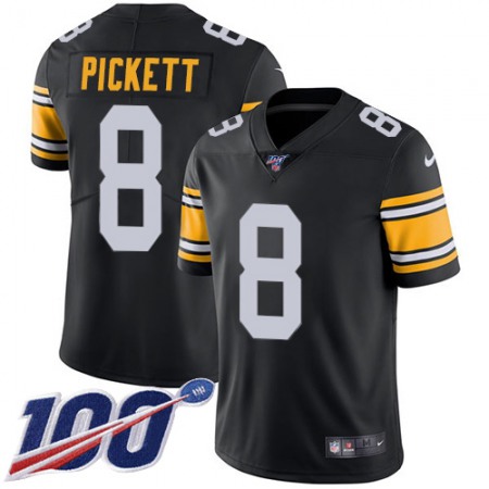 Nike Steelers #8 Kenny Pickett Black Alternate Men's Stitched NFL 100th Season Vapor Limited Jersey