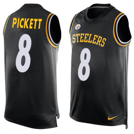 Nike Steelers #8 Kenny Pickett Black Team Color Men's Stitched NFL Limited Tank Top Jersey