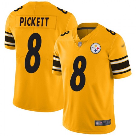 Nike Steelers #8 Kenny Pickett Gold Men's Stitched NFL Limited Inverted Legend Jersey