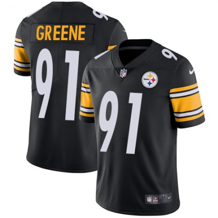 Nike Steelers #91 Kevin Greene Black Team Color Men's Stitched NFL Vapor Untouchable Limited Jersey