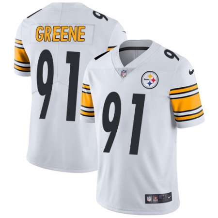 Nike Steelers #91 Kevin Greene White Men's Stitched NFL Vapor Untouchable Limited Jersey