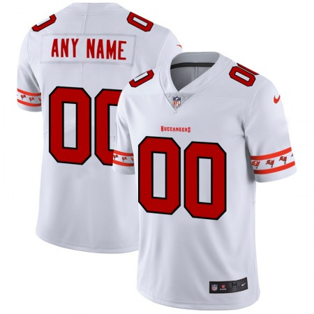 Tampa Bay Buccaneers Custom Nike White Team Logo Vapor Limited NFL Jersey