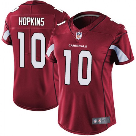 Nike Cardinals #10 DeAndre Hopkins Red Team Color Women's Stitched NFL Vapor Untouchable Limited Jersey