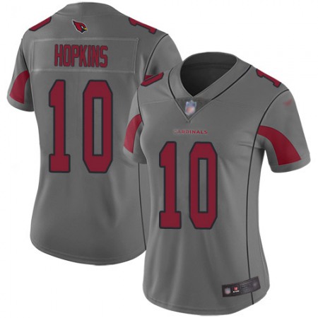 Nike Cardinals #10 DeAndre Hopkins Silver Women's Stitched NFL Limited Inverted Legend Jersey