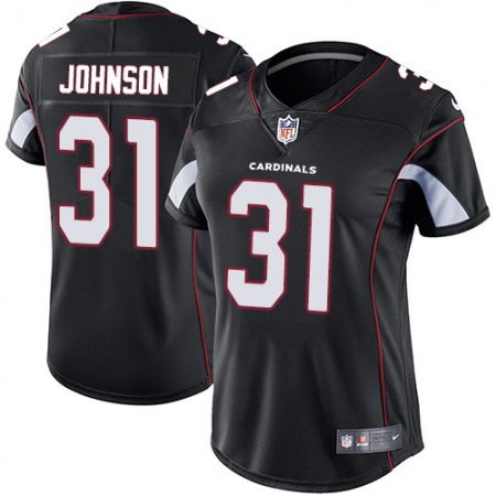 Nike Cardinals #31 David Johnson Black Alternate Women's Stitched NFL Vapor Untouchable Limited Jersey