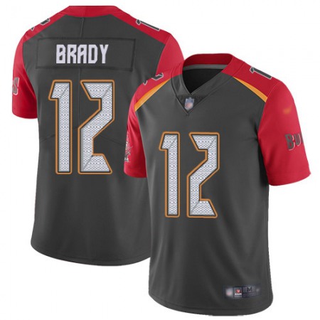 Nike Buccaneers #12 Tom Brady Gray Youth Stitched NFL Limited Inverted Legend Jersey
