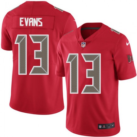 Nike Buccaneers #13 Mike Evans Red Youth Stitched NFL Limited Rush Jersey