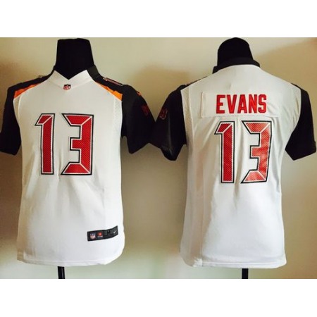 Nike Buccaneers #13 Mike Evans White Youth Stitched NFL New Elite Jersey