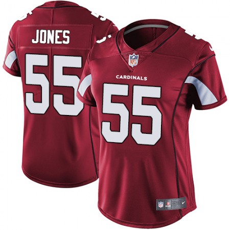 Nike Cardinals #55 Chandler Jones Red Team Color Women's Stitched NFL Vapor Untouchable Limited Jersey