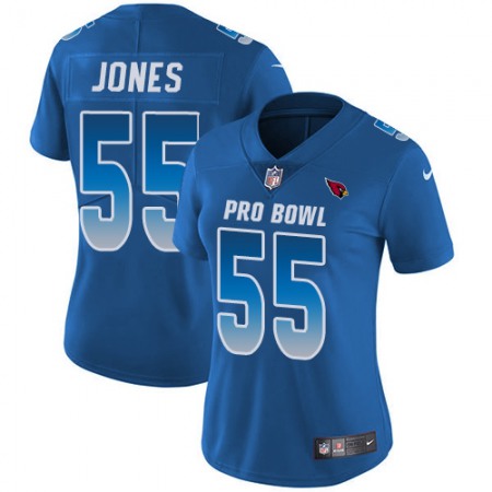 Nike Cardinals #55 Chandler Jones Royal Women's Stitched NFL Limited NFC 2018 Pro Bowl Jersey