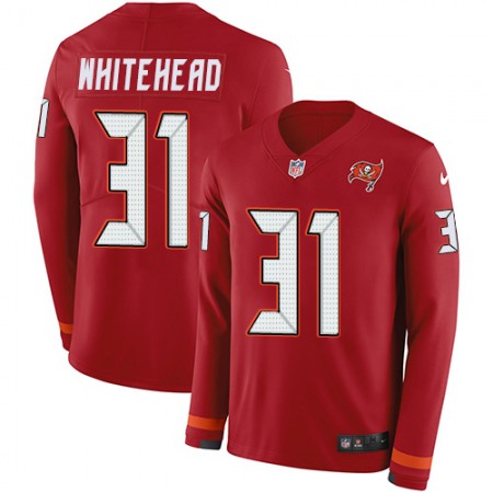 Nike Buccaneers #31 Jordan Whitehead Red Team Color Youth Stitched NFL Limited Therma Long Sleeve Jersey