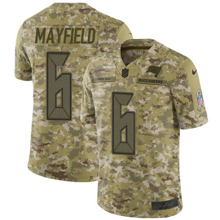 Nike Buccaneers #6 Baker Mayfield Camo Youth Stitched NFL Limited 2018 Salute To Service Jersey