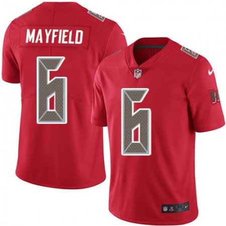 Nike Buccaneers #6 Baker Mayfield Red Youth Stitched NFL Limited Rush Jersey