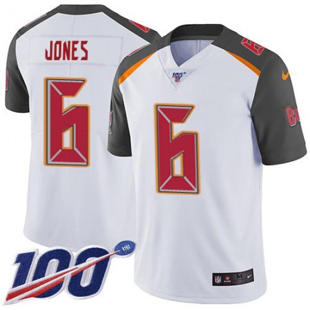 Nike Buccaneers #6 Julio Jones White Youth Stitched NFL 100th Season Vapor Untouchable Limited Jersey