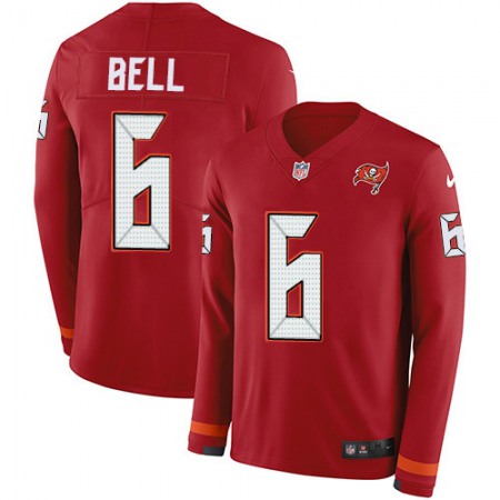 Nike Buccaneers #6 Le'Veon Bell Red Team Color Youth Stitched NFL Limited Therma Long Sleeve Jersey