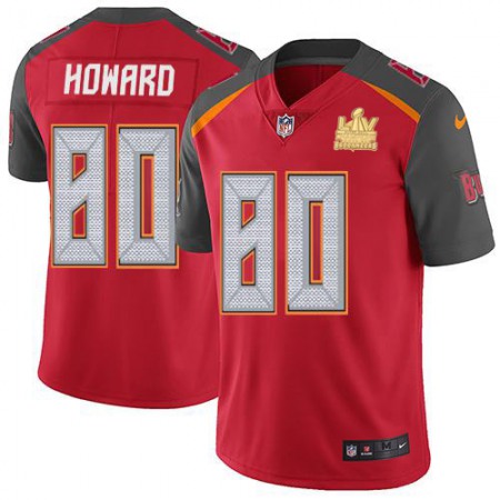 Nike Buccaneers #80 O. J. Howard Red Team Color Youth Super Bowl LV Champions Stitched NFL Vapor Untouchable Limited Jersey
