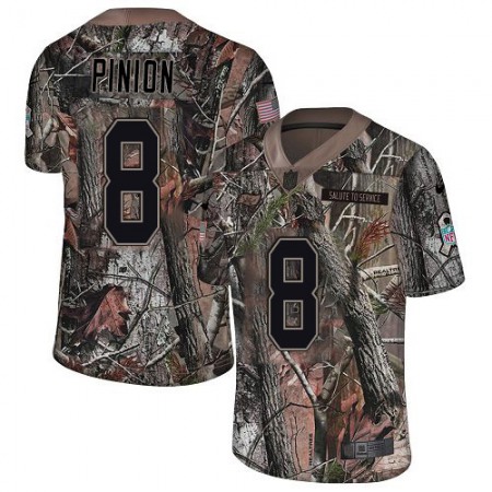 Nike Buccaneers #8 Bradley Pinion Camo Youth Stitched NFL Limited Rush Realtree Jersey