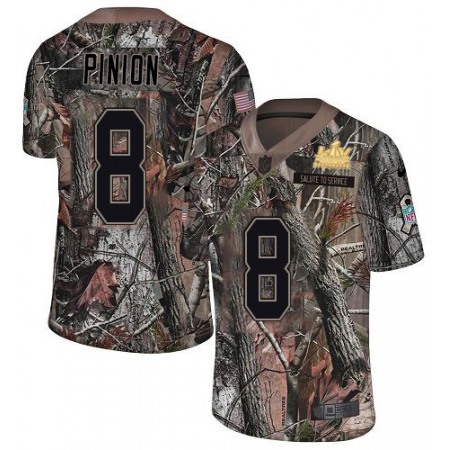 Nike Buccaneers #8 Bradley Pinion Camo Youth Super Bowl LV Champions Patch Stitched NFL Limited Rush Realtree Jersey