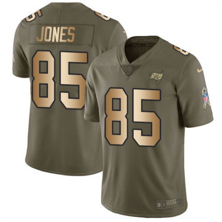 Nike Buccaneers #85 Julio Jones Olive/Gold Youth Stitched NFL Limited 2017 Salute To Service Jersey