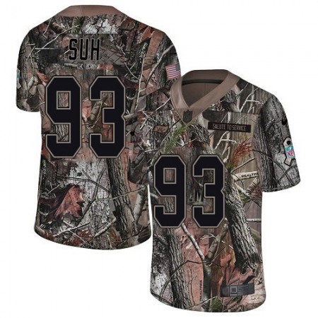 Nike Buccaneers #93 Ndamukong Suh Camo Youth Stitched NFL Limited Rush Realtree Jersey
