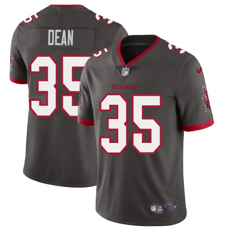 Tampa Bay Buccaneers #35 Jamel Dean Youth Nike Pewter Alternate Vapor Limited Jersey