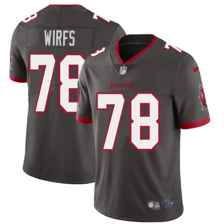 Tampa Bay Buccaneers #78 Tristan Wirfs Youth Nike Pewter Alternate Vapor Limited Jersey