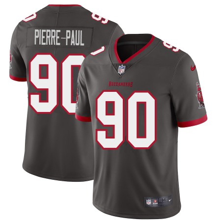 Tampa Bay Buccaneers #90 Jason Pierre-Paul Youth Nike Pewter Alternate Vapor Limited Jersey