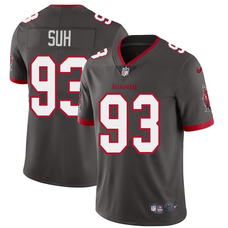 Tampa Bay Buccaneers #93 Ndamukong Suh Youth Nike Pewter Alternate Vapor Limited Jersey