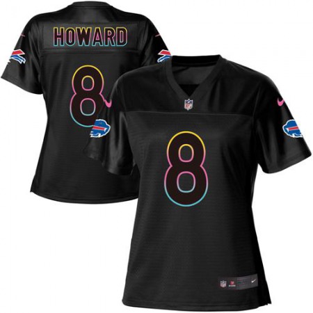 Nike Bills #8 O. J. Howard Black Women's NFL Fashion Game Jersey