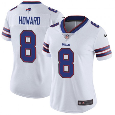 Nike Bills #8 O. J. Howard White Women's Stitched NFL Vapor Untouchable Limited Jersey