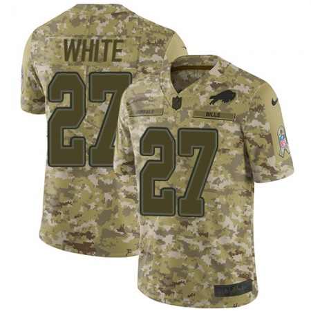 Nike Bills #27 Tre'Davious White Camo Youth Stitched NFL Limited 2018 Salute to Service Jersey