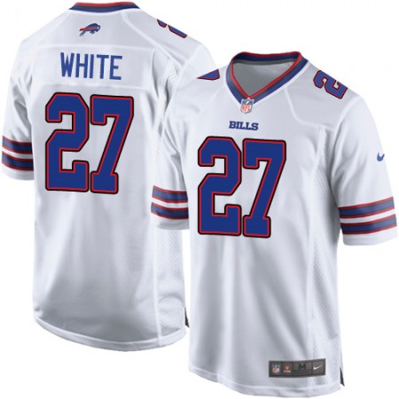 Nike Bills #27 Tre'Davious White White Youth Stitched NFL New Elite Jersey