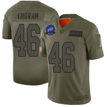 Nike Bills #46 Ja'Marcus Ingram Camo Youth Stitched NFL Limited 2019 Salute To Service Jersey