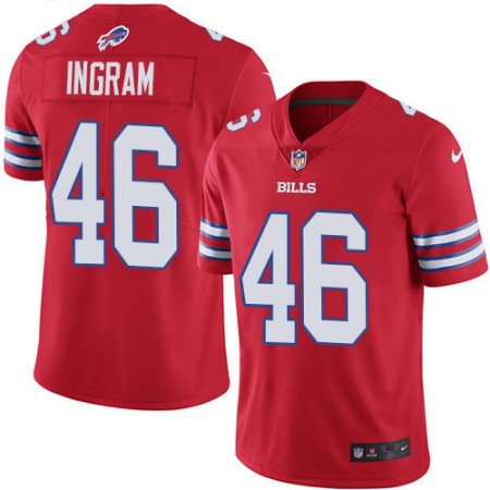 Nike Bills #46 Ja'Marcus Ingram Red Youth Stitched NFL Limited Rush Jersey
