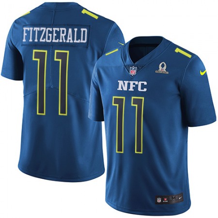 Nike Cardinals #11 Larry Fitzgerald Navy Youth Stitched NFL Limited NFC 2017 Pro Bowl Jersey